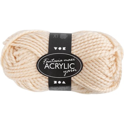 Creativ Company - Fantasia Acrylgaren Licht Beige 35m NEW-image