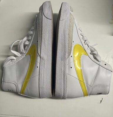 Nike Wmns Blazer Mid Shoes White Yellow DJ3050-101/ H-image