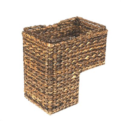 Creative Co-Op BacBac Leaf Woven Stair Basket Brown-image