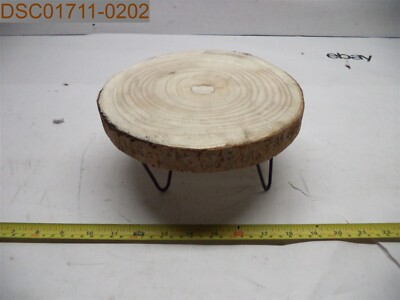 Creative Co-Op Wood Pedestal w/ Metal Legs 9