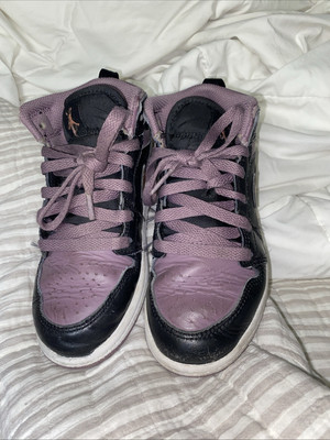 Nike Unisex Air Jordan 1  Mid SE Blk Orange Mauve Size 1-image