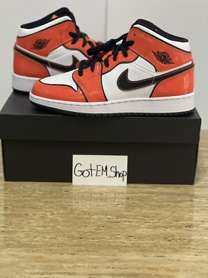 Nike Air Jordan 1 Mid Turf Orange GS BQ6931-802-image