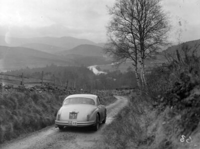 P G Walton R Joss Jaguar MkII Rally Car 1960 Motor Racing Old Photo 1-image