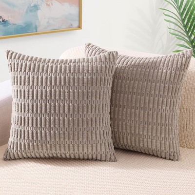 decorUhome Khaki Decorative Throw 18