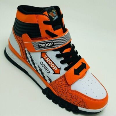 Men's Troop Cobra Orange | White | Black High-Top Sneakers NWT-image
