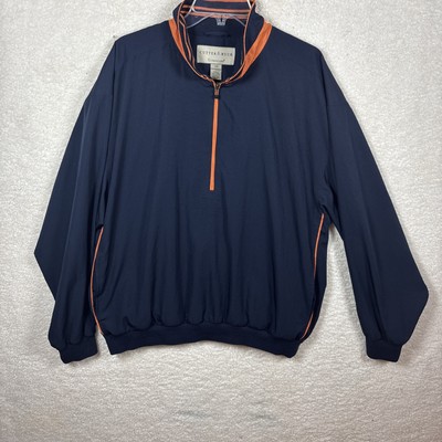 Cutter & Buck Golf Pullover  Large Windbreaker Climaguardblue And Orang-image