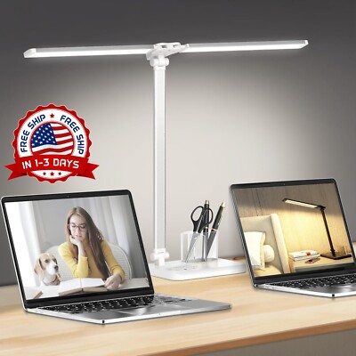 Lampara De Escritorio Luz LED Lectura Lámpara Mesa para Oficina y Casa Hogar NEW-image