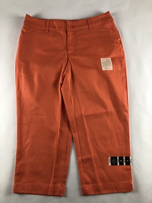 ~NWT~ST JOHNS BAY Size 6  Mid-Rise  Secretly Slender CAPRI PANTS - Coral-image