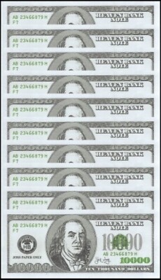 VIETNAM 100,000 Dollars X 10 PCS, 1980, Hell Note, World Joss Currency-image
