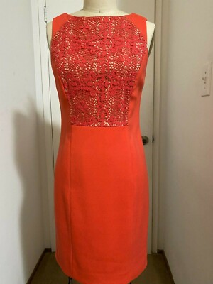 THE LIMITED Lace Orange Women Dress size 2-image