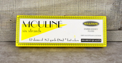 Box of 12 Mouline Sullivans 6 Strand Embroidery Floss Snow White (DMC B5200)-image