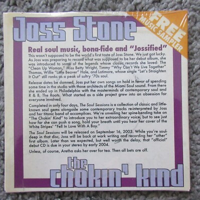 VTG NEW SEALED RARE CD JOSS STONE CHOKIN KIND SAMPLER 3 TRACKS-image