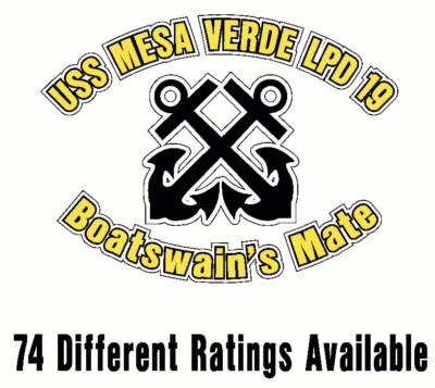 USS MESA VERDE LPD 19 Oval Decal / Sticker Military USN U S Navy S06A-image