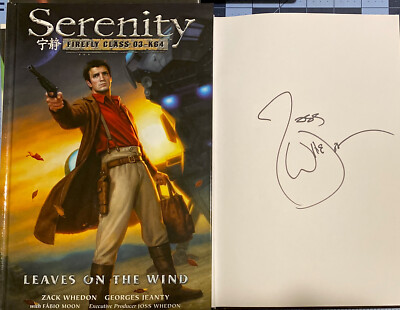 Serenity: Leaves on the Wind Vol 4 HC Firefly SIGNED JOSS WHEDON NEW Very Rare-image