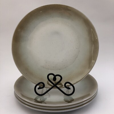 Federal Glass Mesa Brown Dinner Plates x 4-image