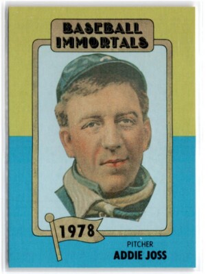 1980s SSPC Baseball Immortals Addie Joss #164-image
