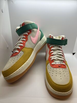 NEW Nike Air Force 1 Mid NH Multicolor Coconut Milk Coral Pink DR0158-100 Sz 7-image