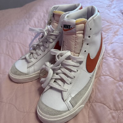 Nike Blazer Mid 77 White Sail Cinnabar Orange DZ4408-100 Womens Size 9.5-image