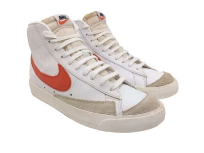 Nike Blazer 77 Mid White Orange Vintage Size 8 US 41 EUR UK 7 Mens Shoe S5-image