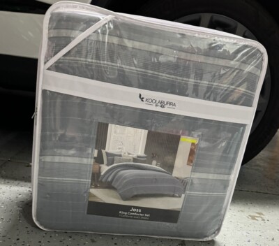 New Koolaburra by UGG Joss 3-Piece King Comforter Set Grey Steeple-image