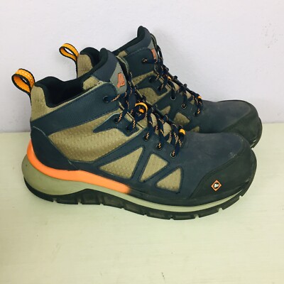 MERRELL Work Fullbench Speed Mid CF Black & Orange J003321 Mens Boots Size 6 M-image