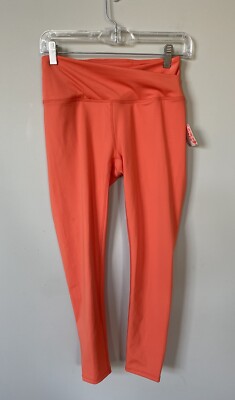 Free People Movement Ultra Mid-Rise V-Front Orange Leggings Sz S NWT-image