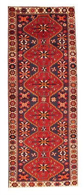 Vintage Hand-knotted Runner Rug 3'9