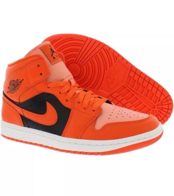 Nike Air Jordan 1 Mid Rush Orange Sneakers 5.5W / 4M-image