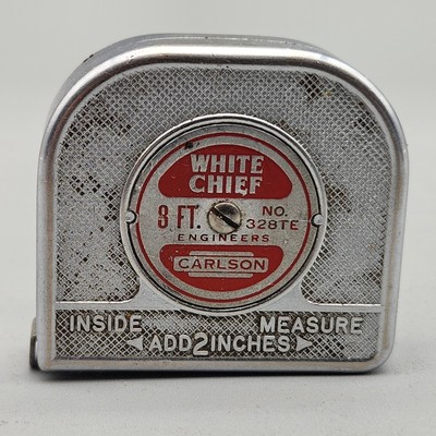 Vtg White Chief Measuring Tape 6' Carlson & Sullivan #326-image