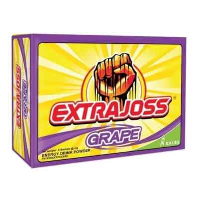 EXTRA JOSS 50 BOX (300 Sachets) Grape Flavour Sugar Free Energy Drink Powder-image