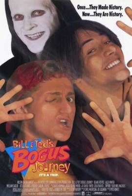 Bill & Ted's Bogus Journey (1991) Style-A Keanu Reeves Alex Winter Poster 27x40-image