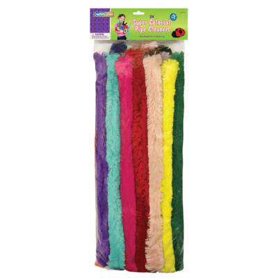 Creativity Street Super Colossal Stems, Assorted Colors, 18