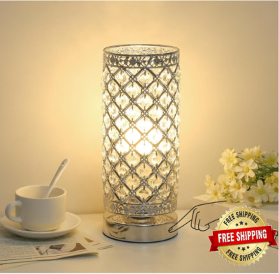 Lampara De Mesa Luces Elegante Modernas Cristal Para Sala Dormitorio Cocina LED-image