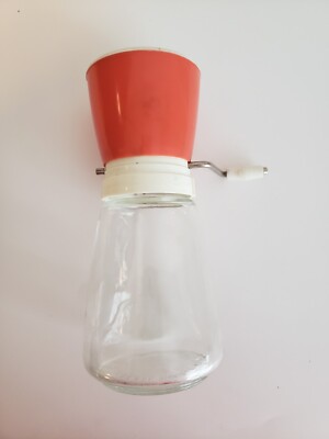 Federal Housewares ORANGE Mid Century MCM Baby Food Mill NUT Spice GRINDER Great-image