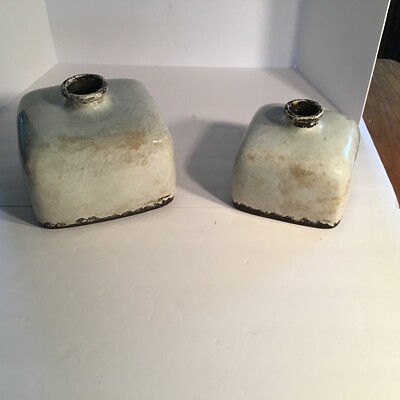 Sullivans Ceramic Vase Set of 2 Rustic White Farmhouse Decor 7