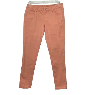 American Rag CIE Jeans Womens Tapered 9 Peach Stretch Denim Mid Rise-image