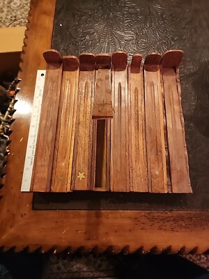 8 Pcs Wood Incense Burner Holder Box Ash Catcher Sticks 12
