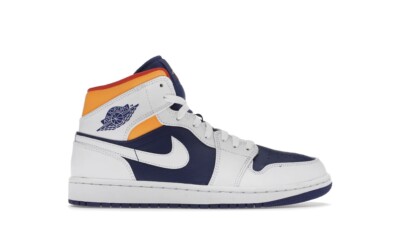 Size 7.5 Nike Air Jordan 1 Mid Laser Orange-image