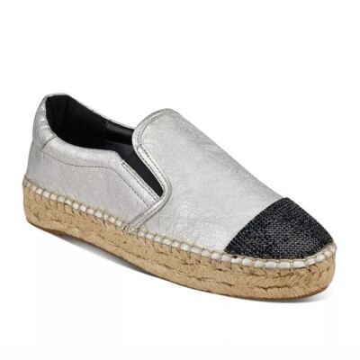 Kendall + Kylie Women's Joss Embellished Espadrilles Silver Size 8.5 (MSRP $110)-image