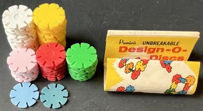 Vintage Plastic Building Creative Flower Toy Design O Discs Premier Products NY-image