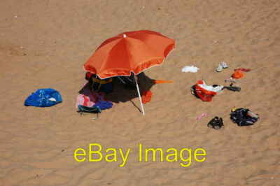 Photo 6x4 Beach parasol on Joss Bay  c2007-image