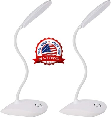 Lampara LED Lamparas De Mesa Para Cuarto Luz Escritorio Estudiar, 2 pack, 5W New-image