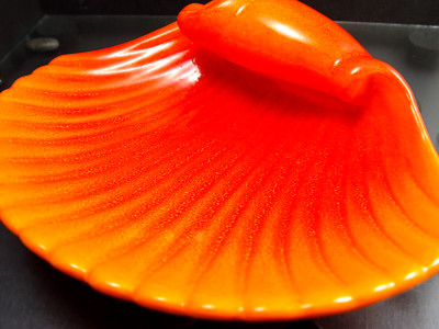 Vintage Mid Century Modern Royal Haeger Ashtray  Orange-image
