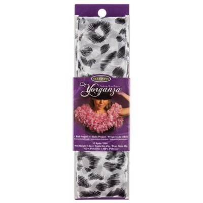 Sullivans Yorganza FASHION SCARF FABRIC 32.8yds/30m, WHITE LEOPARD-image