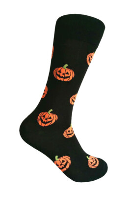 Peach /Orange Dress Socks  for Men-image