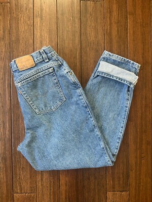 Vintage 1980's Orange Tab Levi’s 573 Loose Fit Denim Jeans-image
