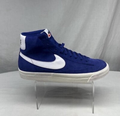 Nike Blazer Deep Royal Blue Suede Black White Orange Ci1172-402-image