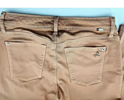 DL1961 Women's Angel Skinny Ankle Jeans Coral Orange Mid Rise Size 29-image