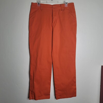 Cinnamon & Spice Women’s Orange Cotton Spandex Size 12 Pants-image
