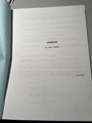 Suspension - original unproduced 1993 screenplay by Joss Whedon-image